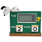 Peanuts Snoopy and Woodstock Scoreboard Desk Clock